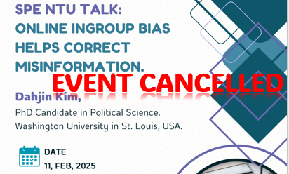 Event cancelled: Tuesday, 2/11 morning talk cancelled! photo