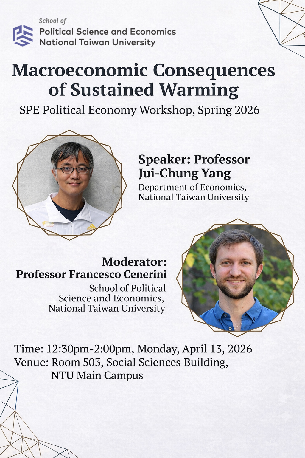 2026 SPE Political Economy Workshop: Professor Jui-Chung Yang photo